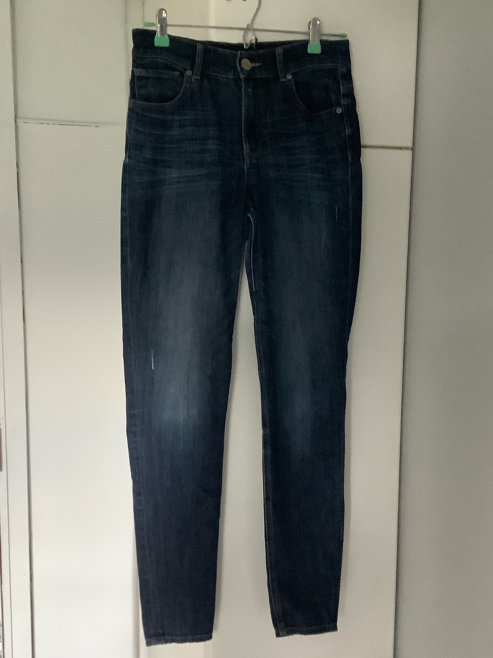 Express Skinny Jeans in Dark Blue Wash